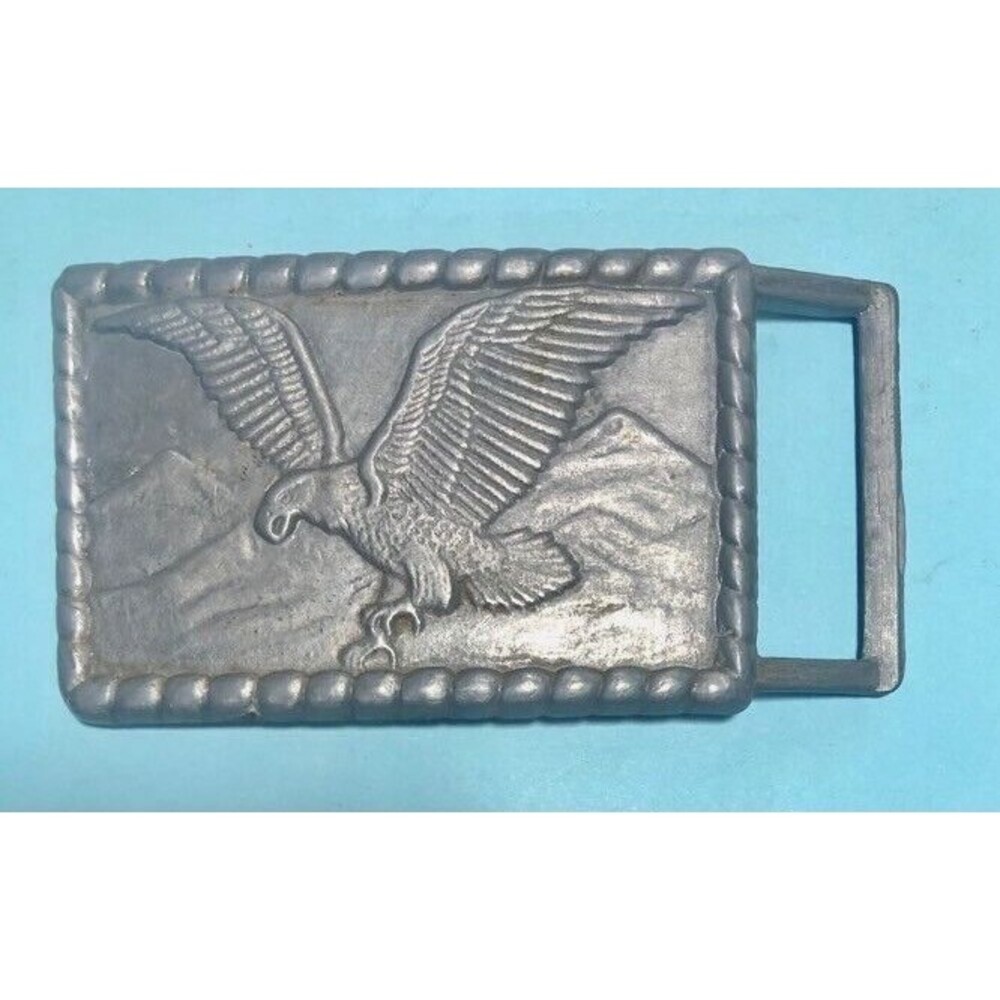 Vintage Silver-tone Eagle Belt Buckle -2" x 3"